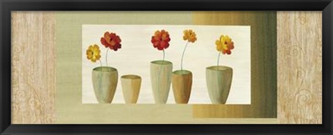 Framed Vases avec Fleurs I Print