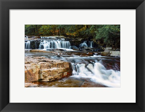 Framed Autumn at Jackson Falls, Jackson, New Hampshire Print