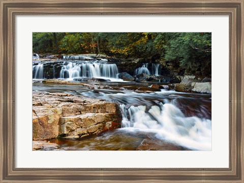 Framed Autumn at Jackson Falls, Jackson, New Hampshire Print