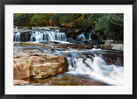 Framed Autumn at Jackson Falls, Jackson, New Hampshire Print