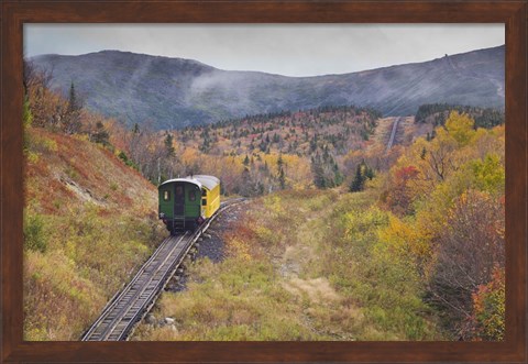 Framed New Hampshire, White Mountains, Mount Washington Cog Railway Print