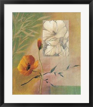 Framed Fleurs et Couleurs II Print