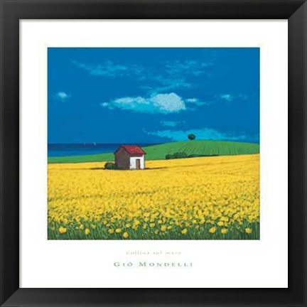 Framed Collina Sul Mare Print