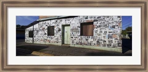 Framed Facade of a Building, Canton of Carrillo, Guanacaste, Costa Rica Print