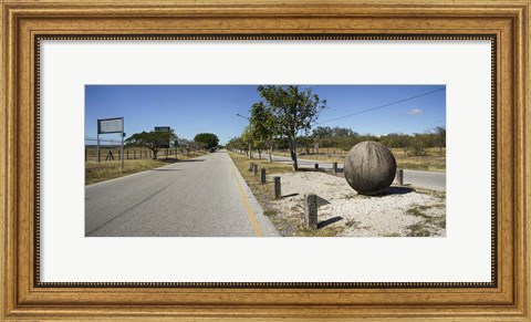 Framed Prehistoric Stone Balls -A Mystery, Costa Rica Print