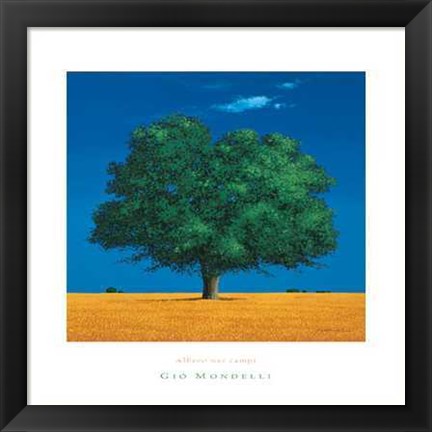 Framed Albero Nei Campi Print