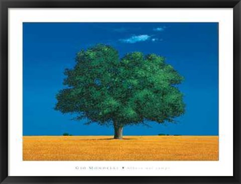 Framed Albero Nei Campi Print