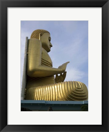 Framed Buddha Statue, Golden Temple Museum at Dambulla, Sri Lanka Print