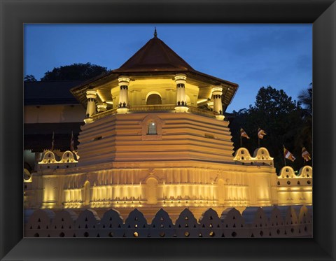 Framed Temple of the Sacred Tooth Relic, Kandy, Sri Lanka Print