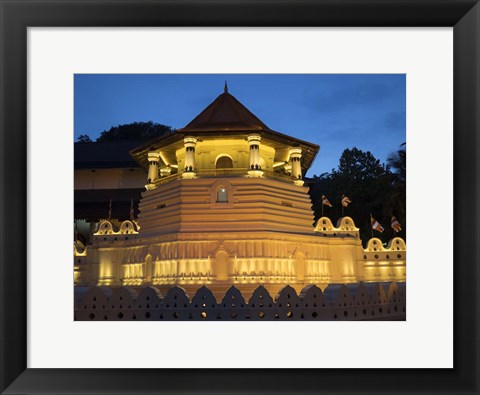 Framed Temple of the Sacred Tooth Relic, Kandy, Sri Lanka Print