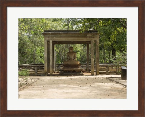 Framed Samadhi Buddha (4th century), Meditation pose, Sri Lanka Print