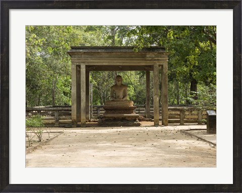 Framed Samadhi Buddha (4th century), Meditation pose, Sri Lanka Print