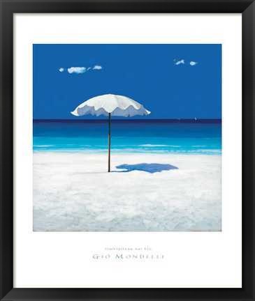 Framed Gio Mondelli - Ombrellone Size 19.75x23.75 Print