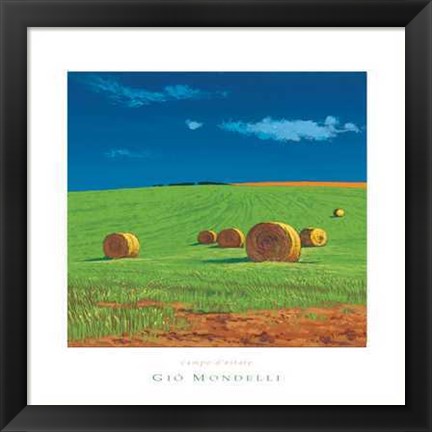 Framed Gio Mondelli - Campo Size 15.75x15.75 Print