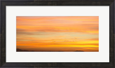 Framed Mountains at Sunset, San Jacinto, California Print