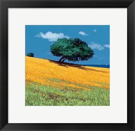 Framed Gio Mondelli - Albero Sul Mare Size 15.75x15.75 Print