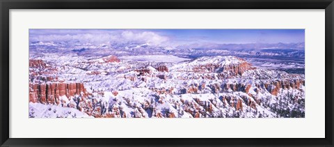 Framed Snow Covered Bryce Canyon, Utah Print