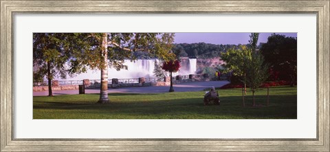 Framed Gardens on Canadian Side of Falls, Niagara Falls, Canada Print