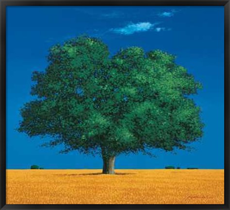 Framed Albero Nei Campi Print