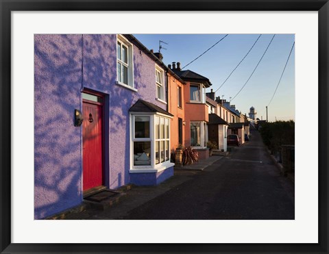 Framed Roche&#39;s Point Village and Lighthouse, County Cork, Ireland Print