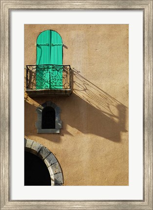 Framed Fishing Village and Artists Colony, Pyrenees-Orientales, France Print