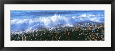 Framed Waves Breaking on the Beach, Baja California Print