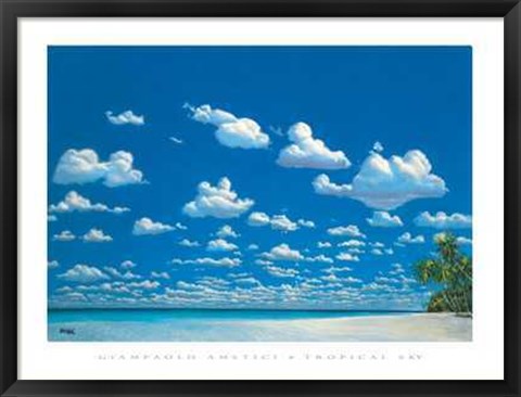 Framed Tropical Sky Print