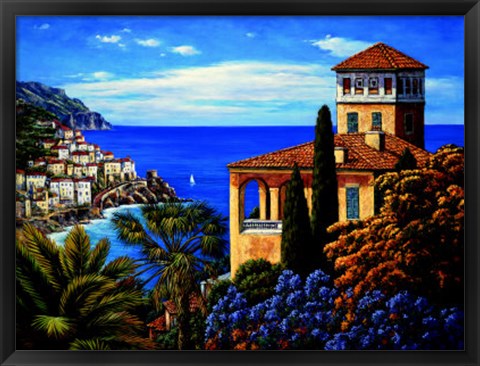 Framed Amalfi Coast Print