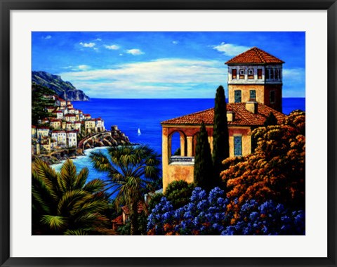 Framed Amalfi Coast Print