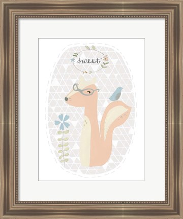 Framed Quirky Forest I Print