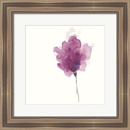 Framed Expressive Blooms I Print