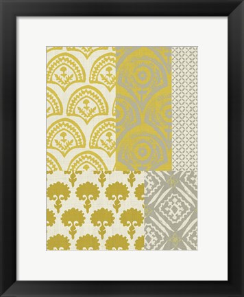 Framed Marigold Patterns II Print