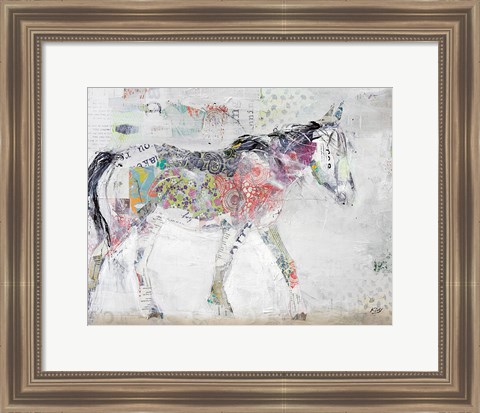 Framed Wild Pinto Brown Crop Print