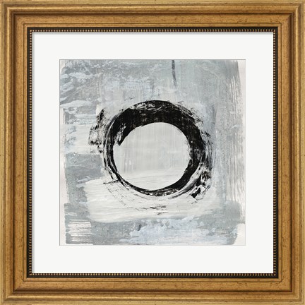 Framed Zen Circle I Crop Print