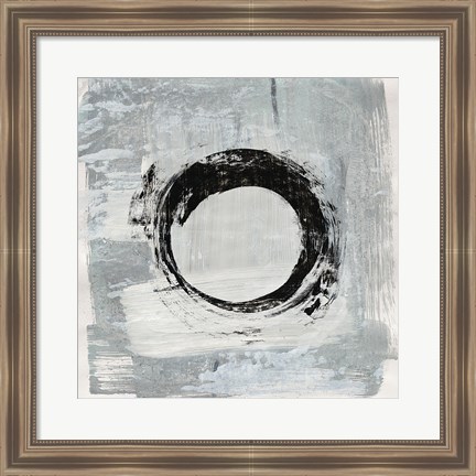 Framed Zen Circle I Crop Print