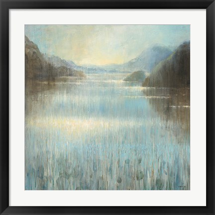 Framed Through the Mist Square Print