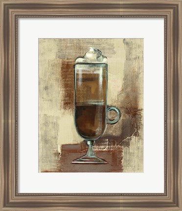 Framed Cafe Classico IV Neutral Print