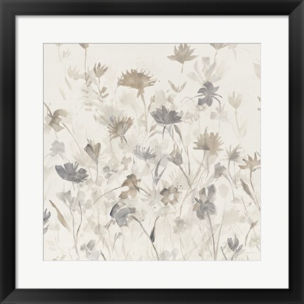 Framed Garden Shadows III Print