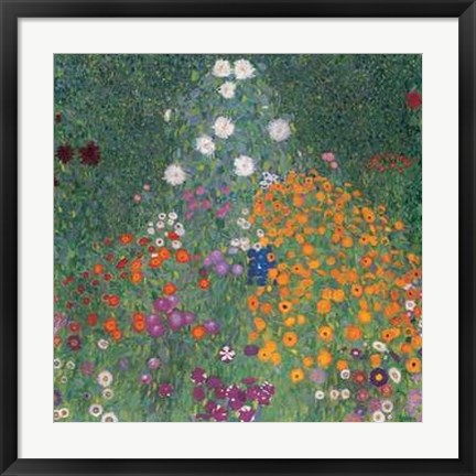 Framed Flowery Garden, c.1907 Print