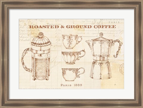 Framed Authentic Coffee I Print
