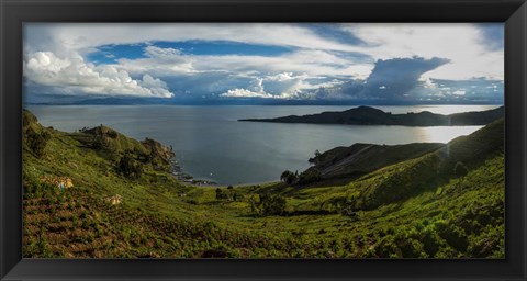 Framed Isla Del Sol, Lake Titicaca, Bolivia Print