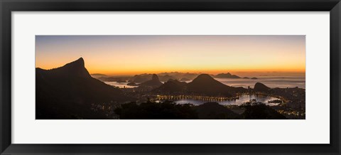 Framed View from Chinese Pavilion, Rio de Janeiro, Brazil Print