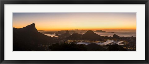 Framed View from Chinese Pavilion, Rio de Janeiro, Brazil Print