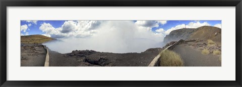 Framed Masaya Volcano Erupting Smoke, Nicaragua Print