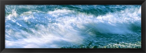 Framed Calumet Beach Waves, La Jolla, San Diego, California Print