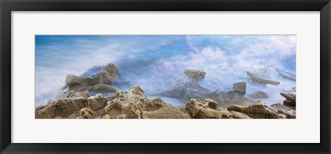 Framed Bird Rock, La Jolla, San Diego, California Print