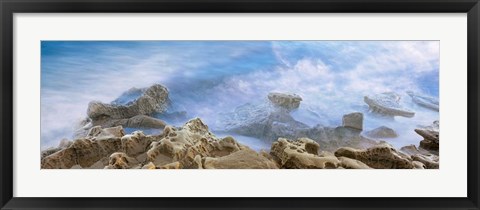 Framed Bird Rock, La Jolla, San Diego, California Print