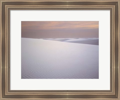 Framed Morning Light at White Sands National Monument, New Mexico Print