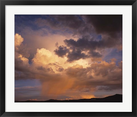 Framed Rain and Storm Clouds over Colorado Print