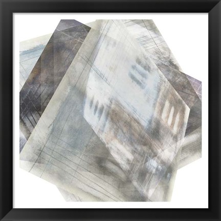 Framed Faceted Illusion I Print